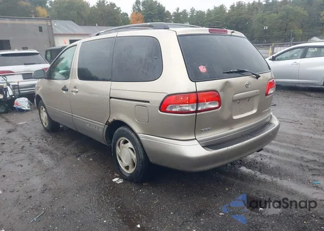 2002 Toyota Sienna Xle из США, поврежденный, VIN 4T3ZF13C42U435572
